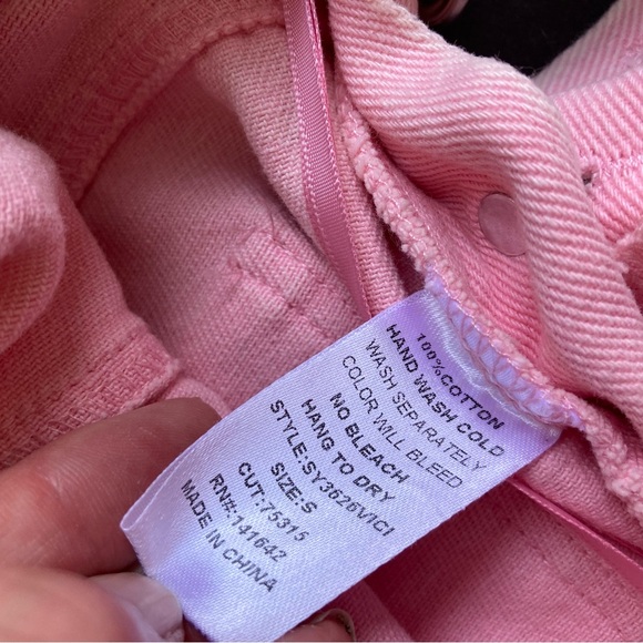 Vici She + Sky Pretty in Pink Denim Overalls, NWOT Sz S - Picture 16 of 16
